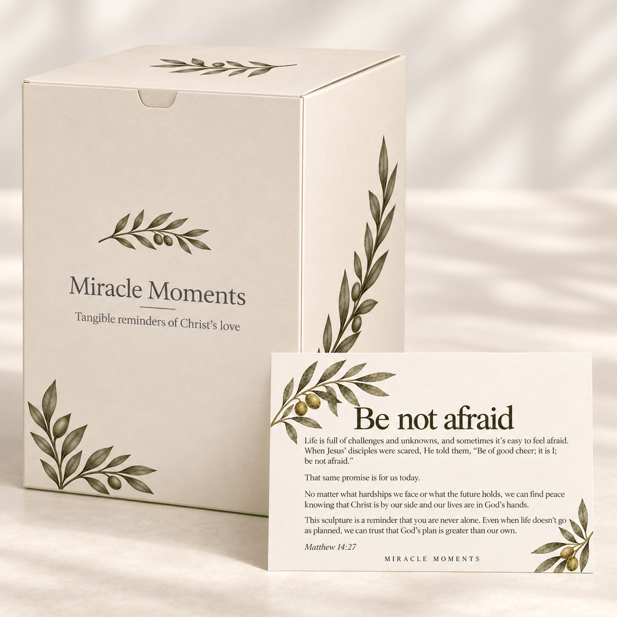 Jesus Walking on Water Sculpture – Be Not Afraid – PRE-ORDER - Miracle Moments